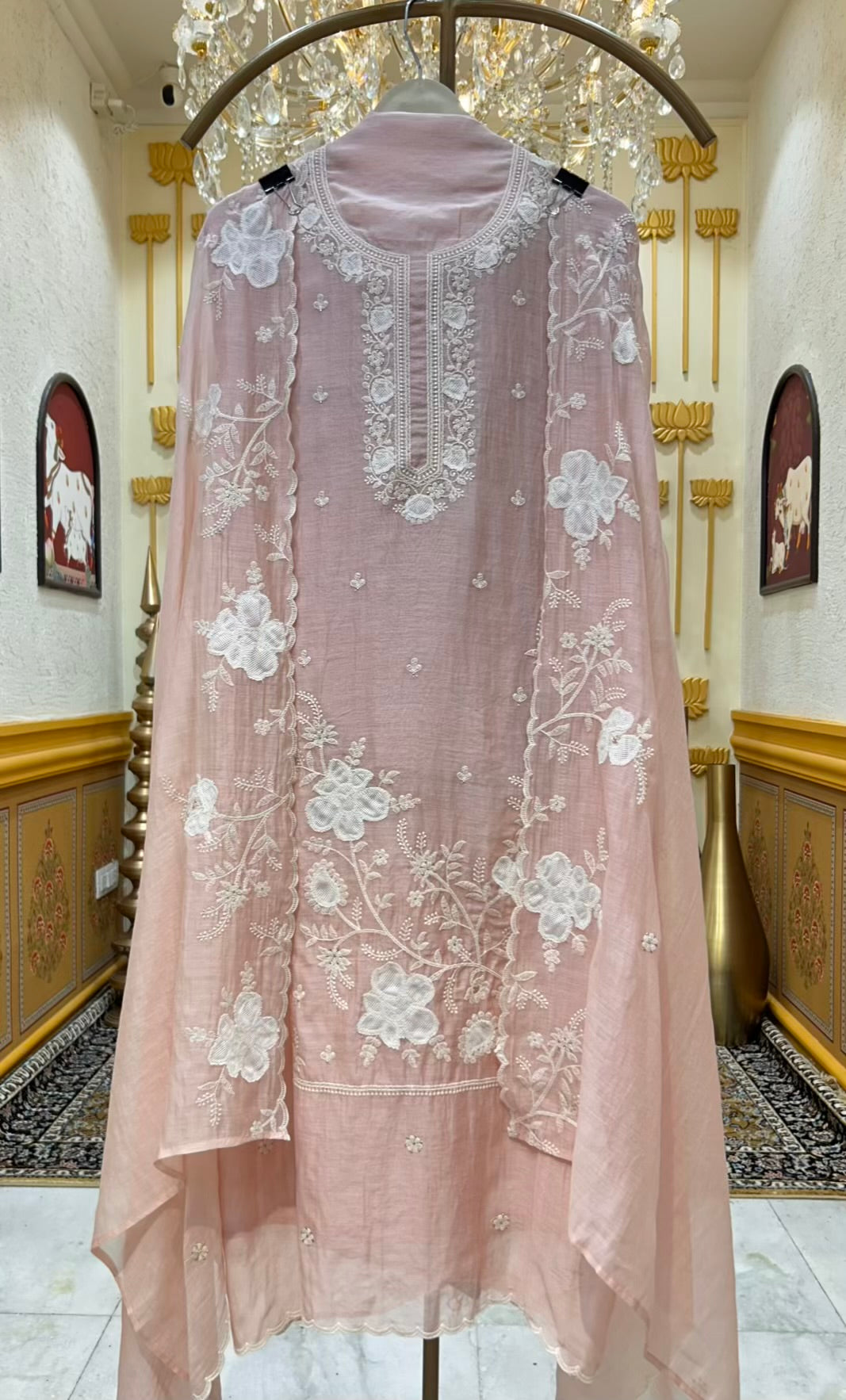Liora Thread Veil Chanderi Sui