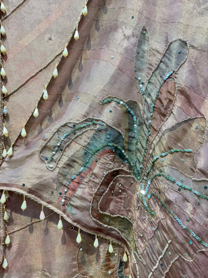 Mehzaa Pearl Tissue Organza Suit