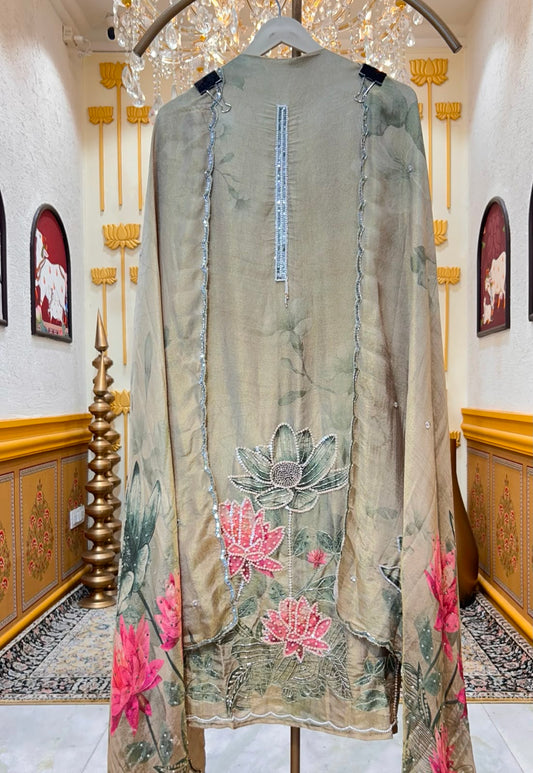 Anaya Printed Organza Suit