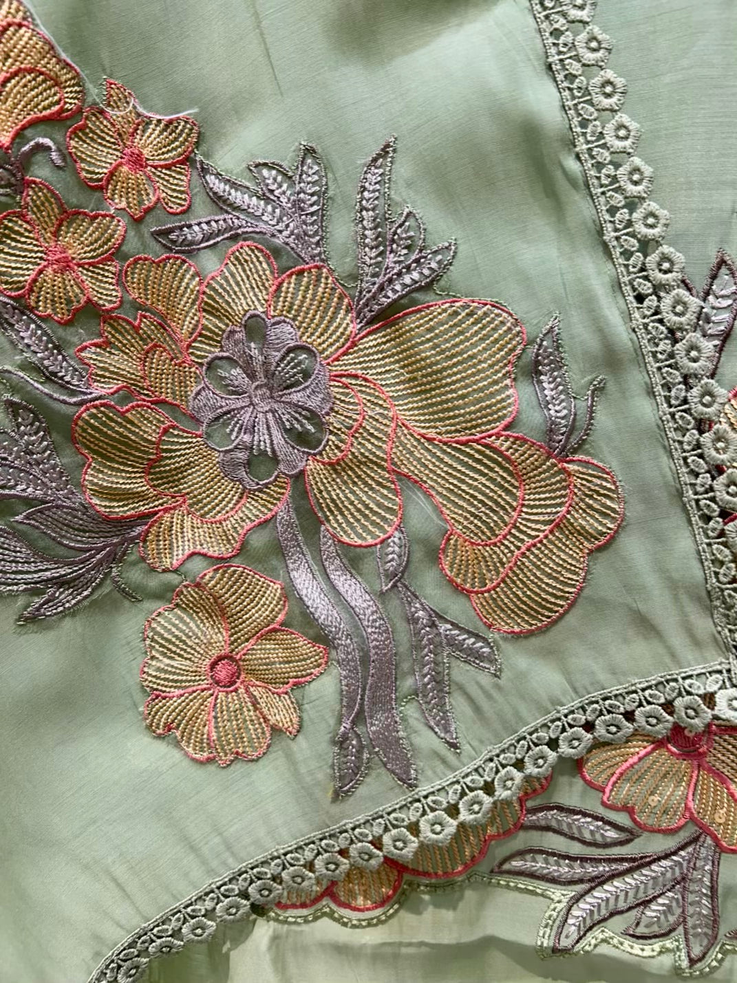 Elmyra Sequin Resham Chanderi Suit