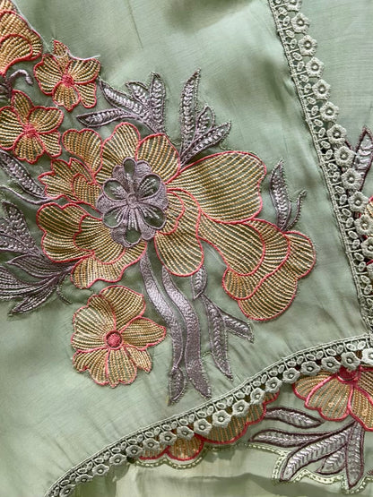 Elmyra Sequin Resham Chanderi Suit