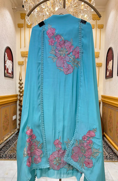 Elmyra Sequin Resham Chanderi Suit