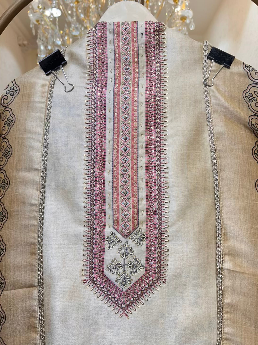 Mehira Silk Naqsh Suit