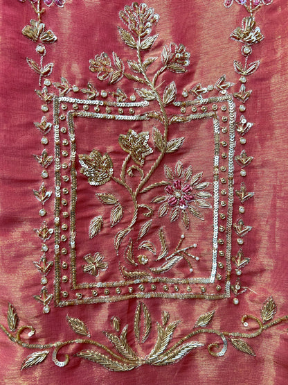 Saanvi Hand-Embroidered Organza Suit