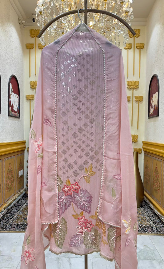Inara Handpaint Georgette Suit