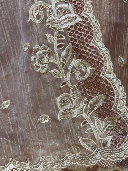 Naazira Crystal Cutwork Suit (Lavender)