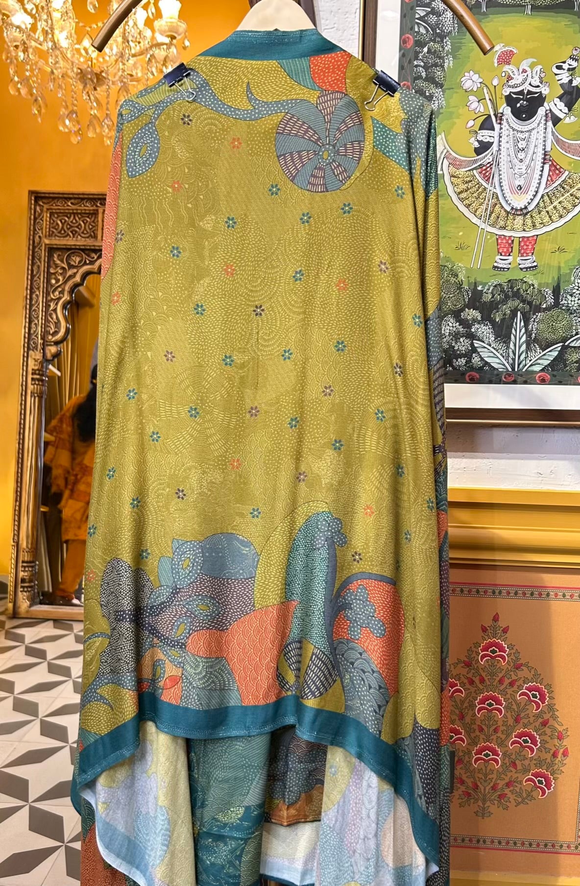 Mahroza Pashmina Suit (Green)