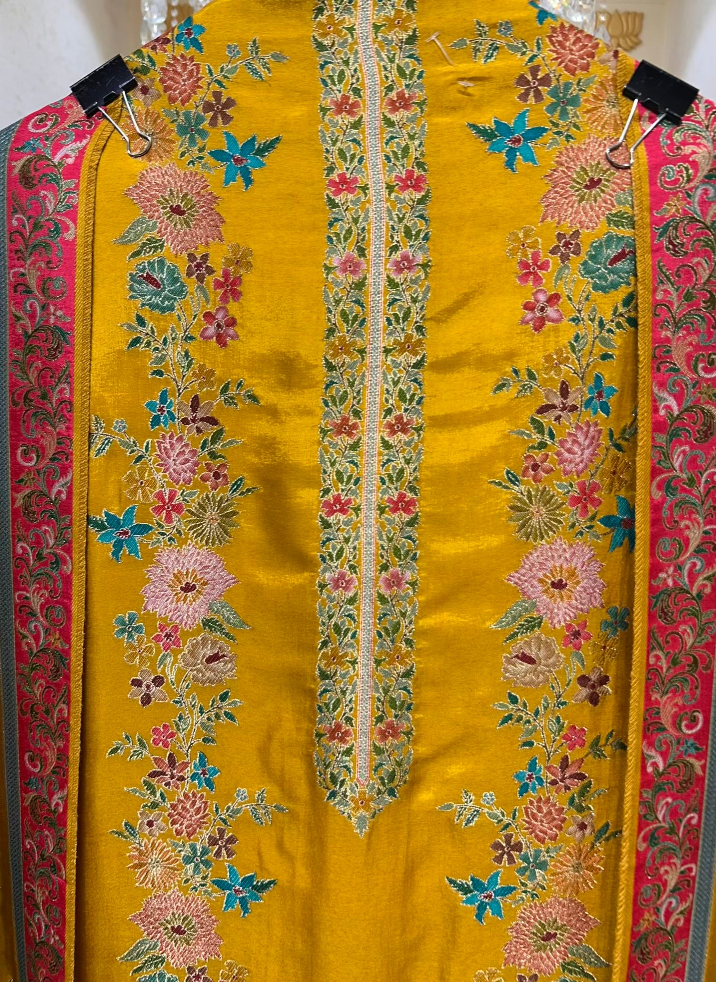 Sahira Katan Banarasi Suit (Mustard)