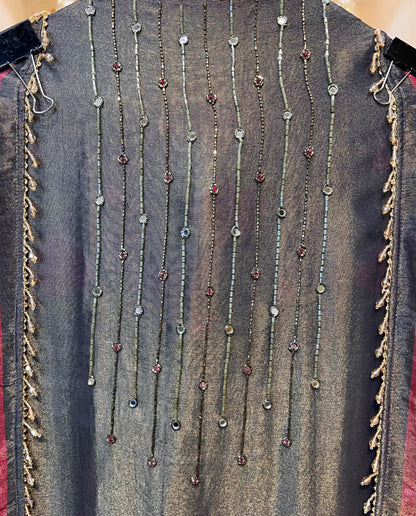 Rimaira Organza Grace Suit (Silver Grey)