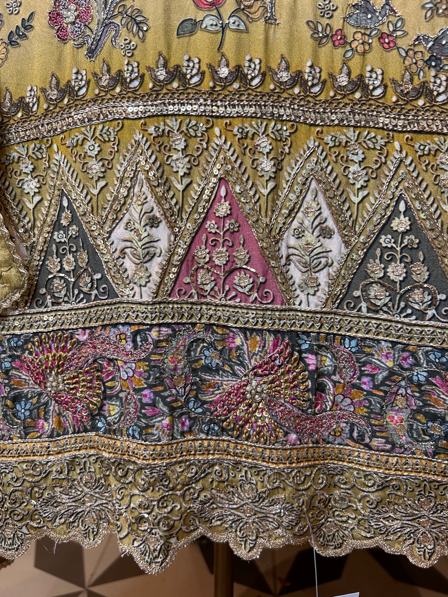 Iravya Crepe Suit (Mustard)