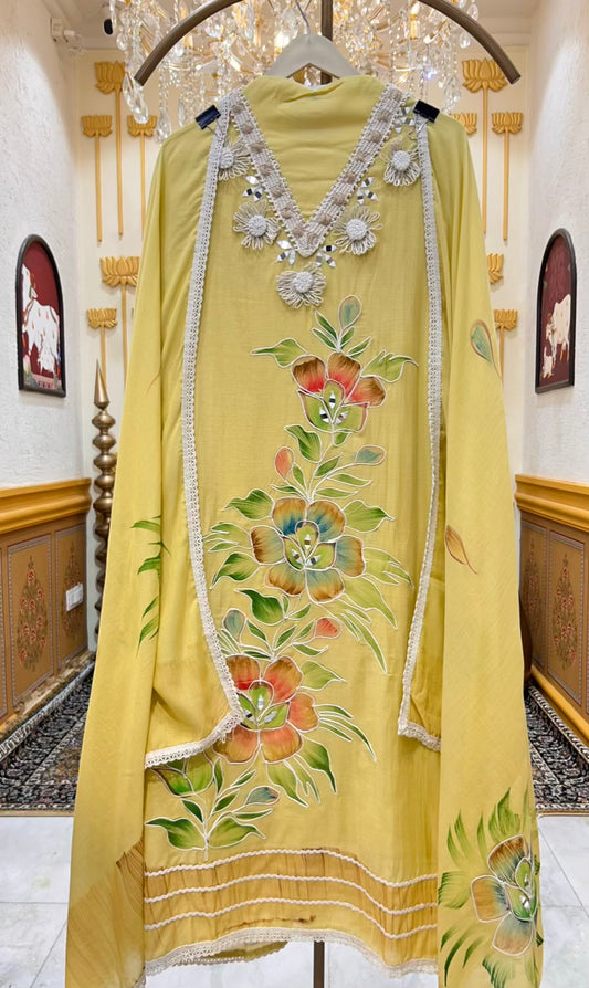 Eshra Handpaint Mirror Mul Suit