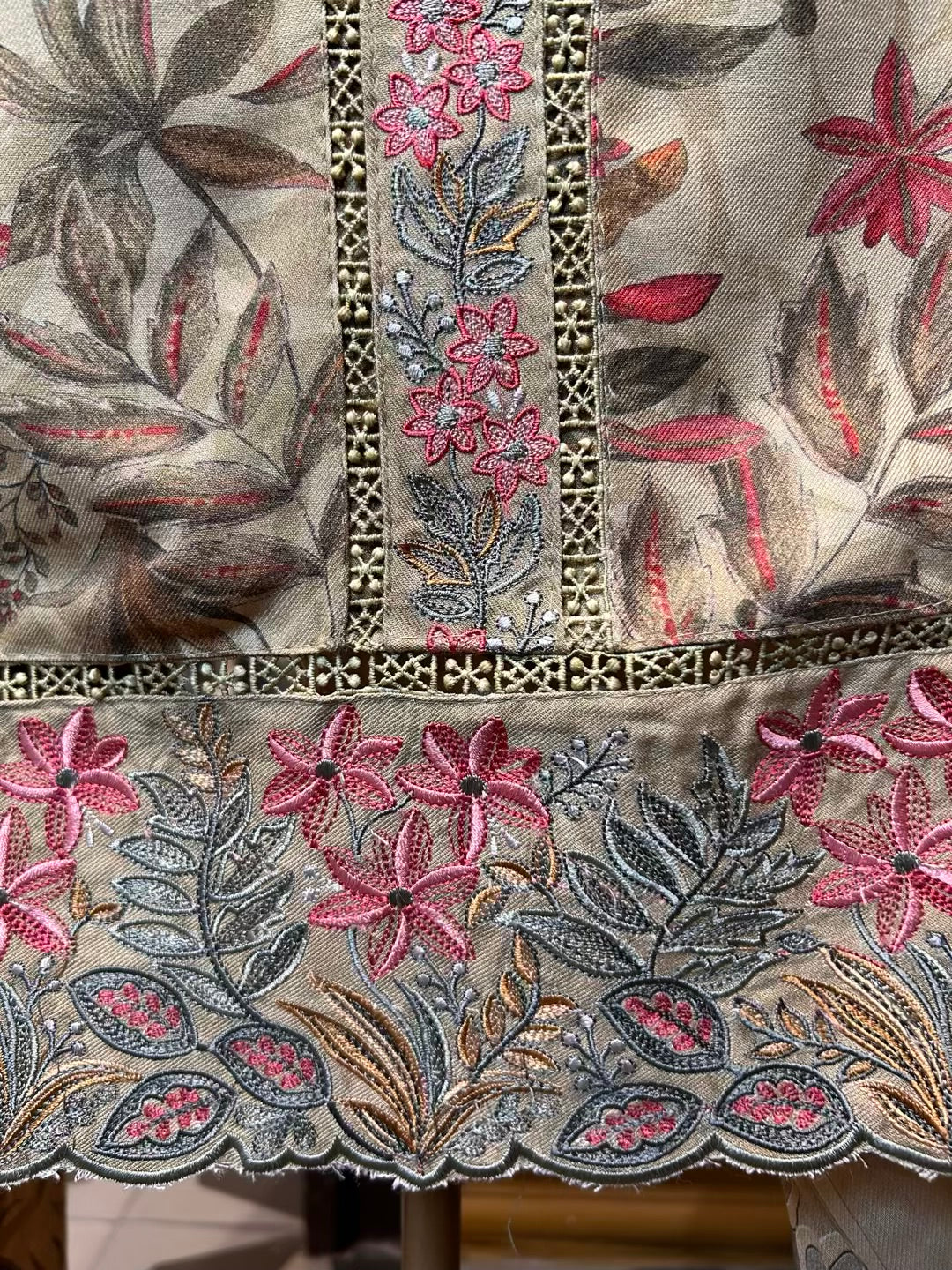 Ruhzaan Pashmina Suit (Yellow)