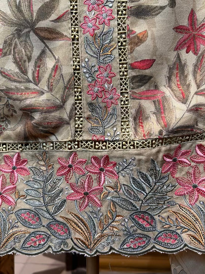 Ruhzaan Pashmina Suit (Yellow)