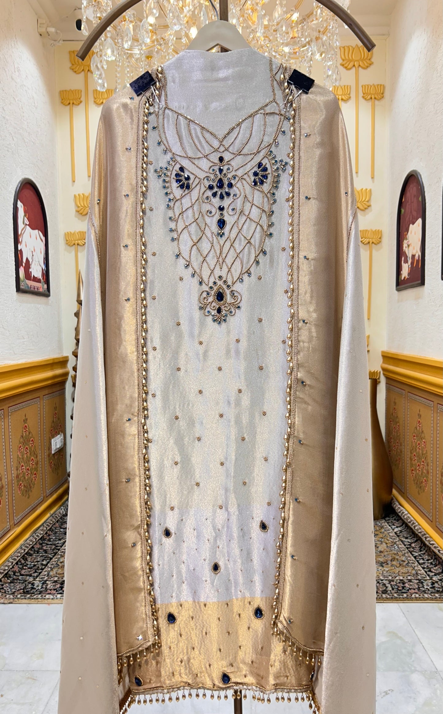 Moti Noor Organza Suit