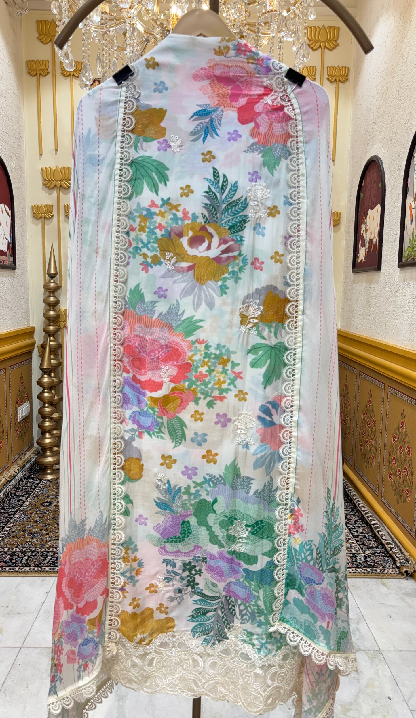Reina Muslin Lace Set