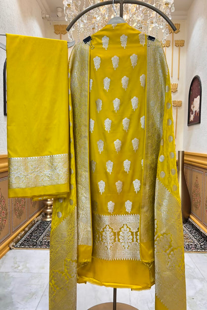 Ruhzini Silk Weave Suit (Yellow)