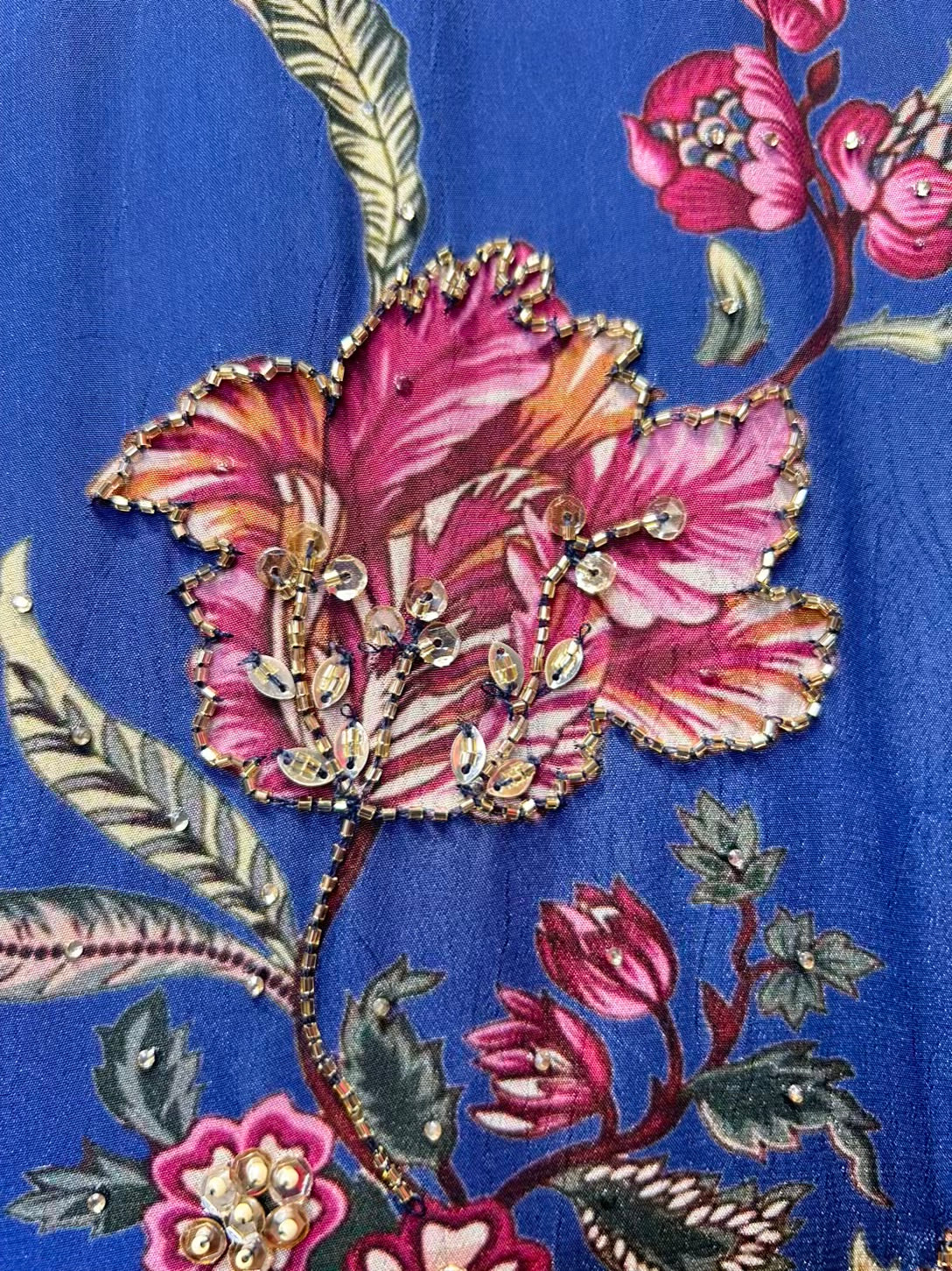 Nayesha Crepe Suit (Blue)