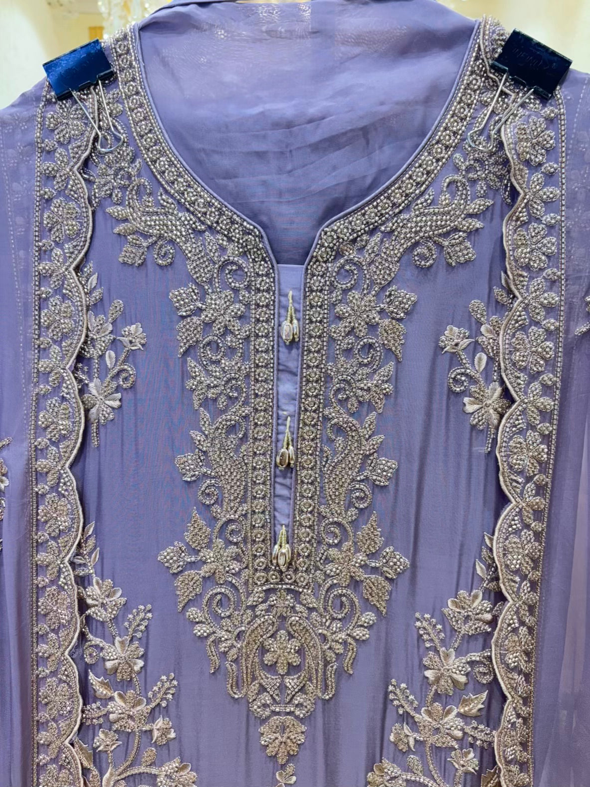 Amaya Handwork Organza Suit