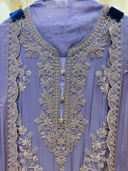 Amaya Handwork Organza Suit