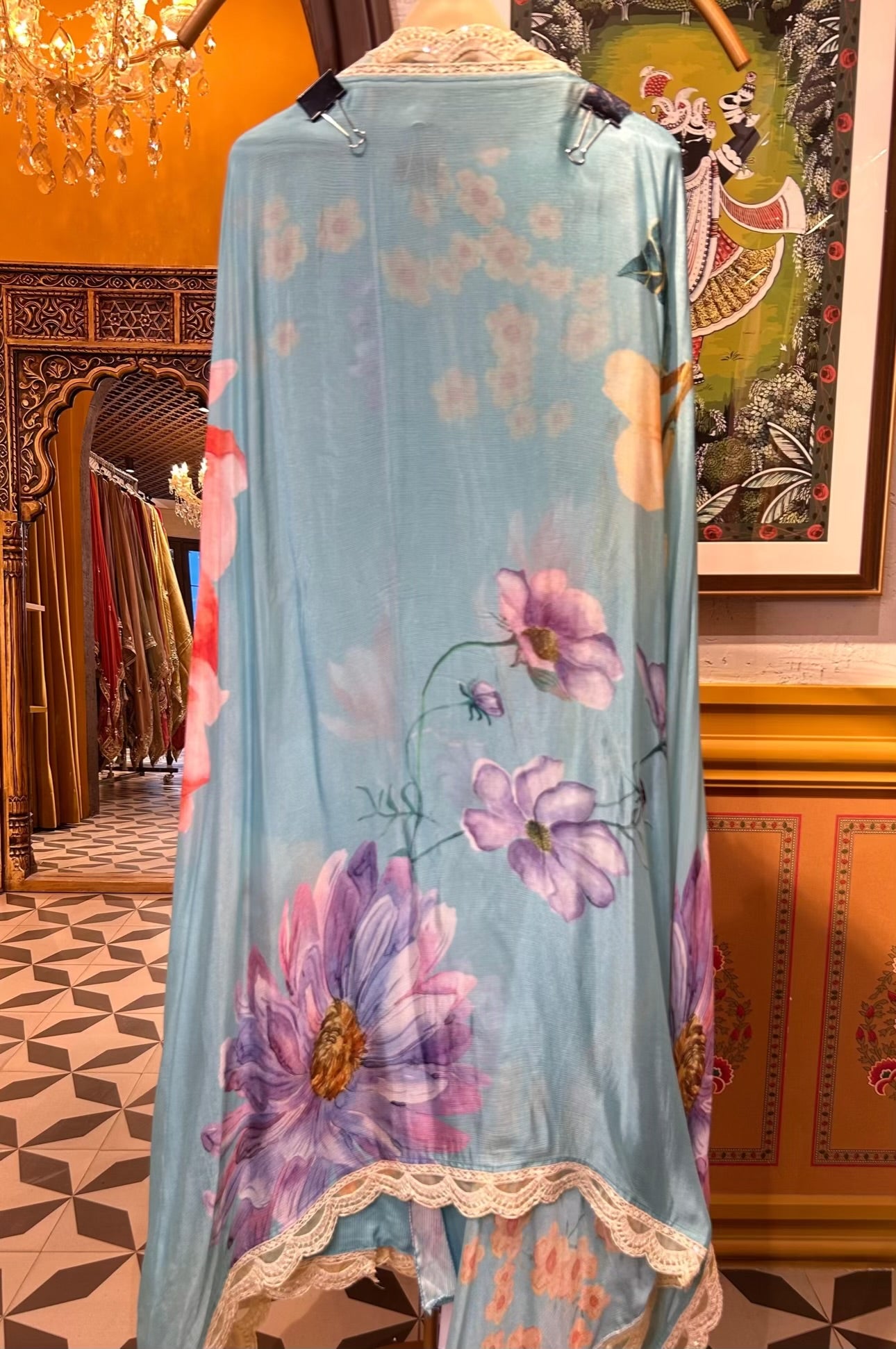 Aabroó-E-Pashm Suit (Blue)