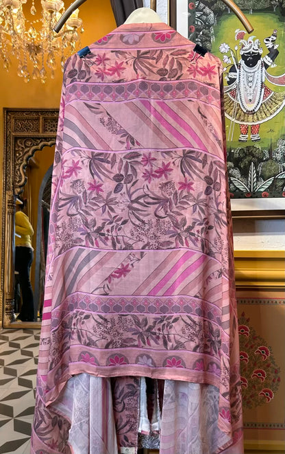Ruhzaan Pashmina Suit (Pink)