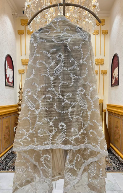 Naayra Karigari Élan Suit (Beige)