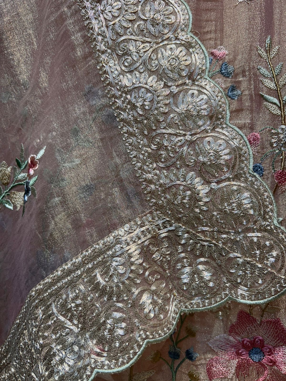 Zarisha Zari Loom Suit (Lavender)