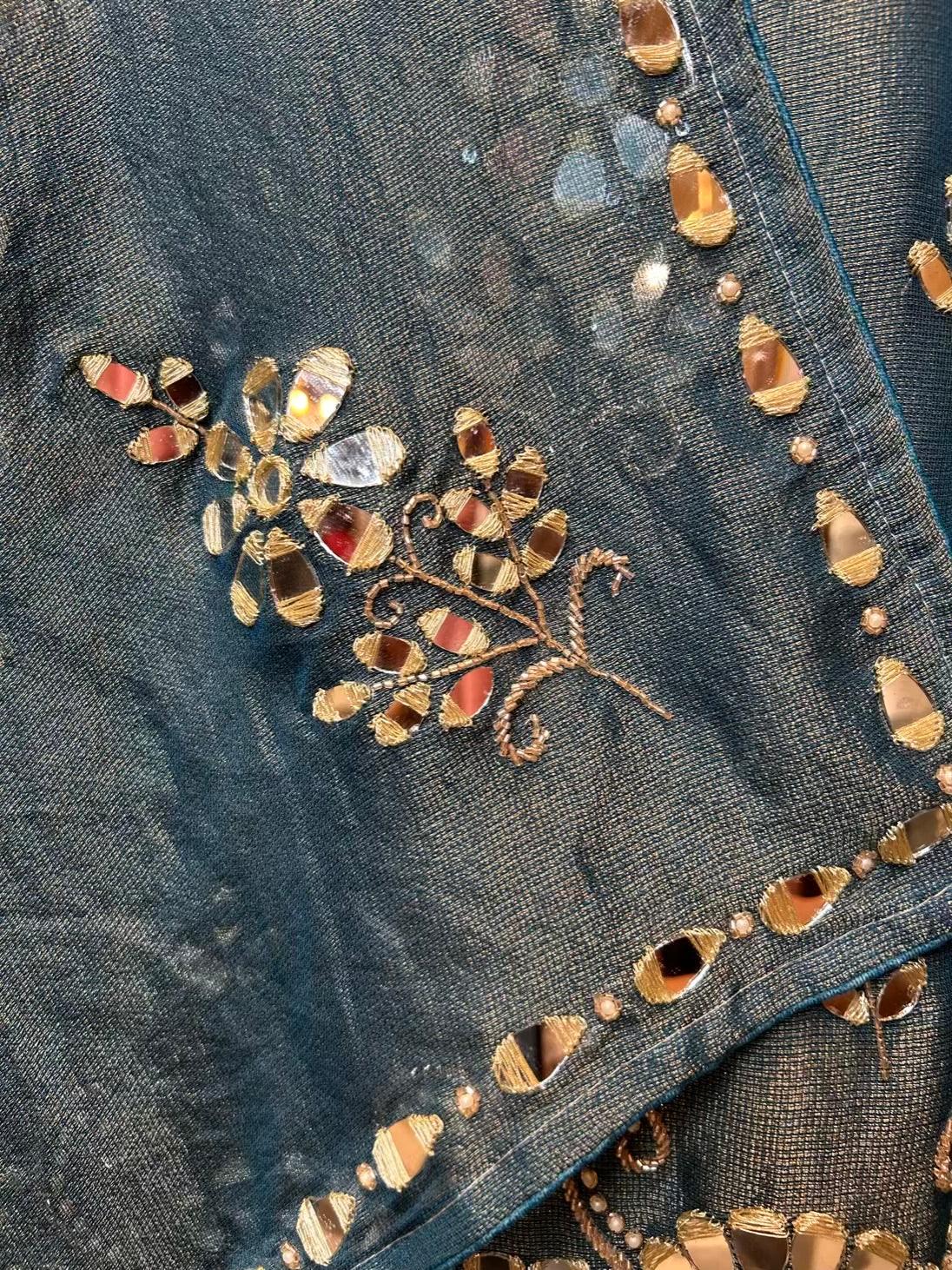 Sitaaron Ka Jaal Suit (Peacock Blue)