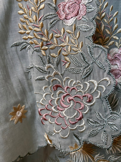Sifat Chanderi Suit (Blue)