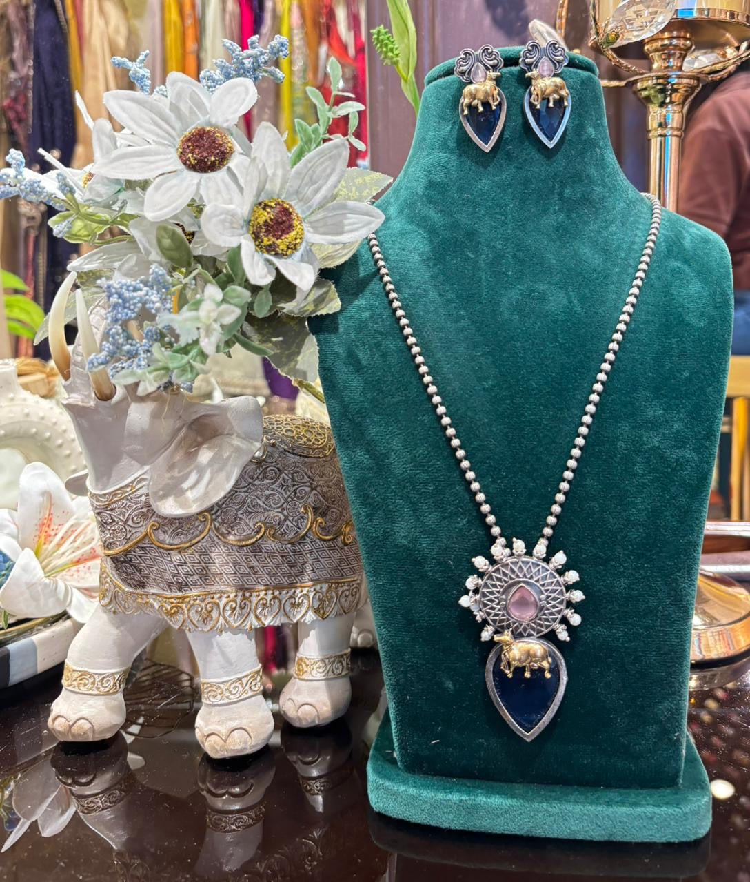 Gajraaj Heritage Pendant Set