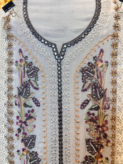 Arzisha Organza Suit (Beige)