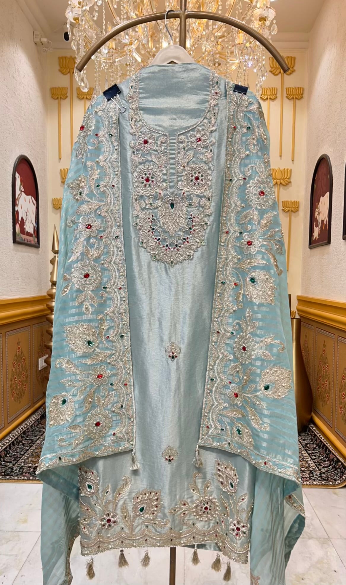 Afsheen Lumière Suit (Green)