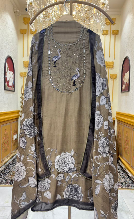 Kashish Printed Chanderi Suit