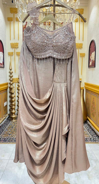 Inaaya Shimmer Drape Saree