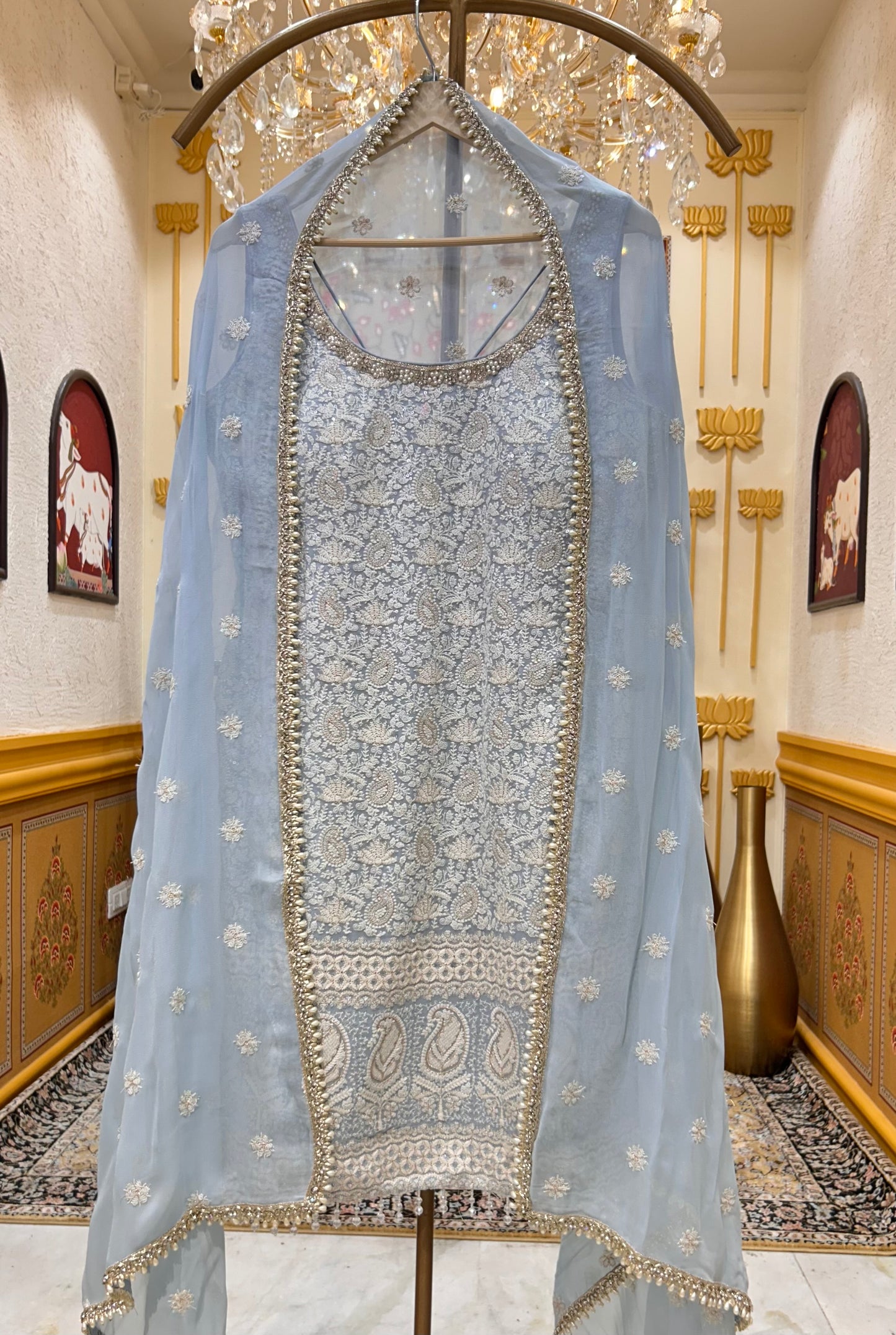 Vihana Zari Gharara Set