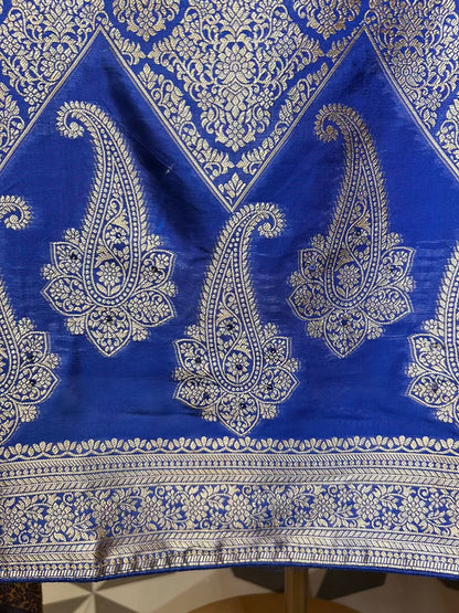 Roopkaar Banarasi Suit (Blue)