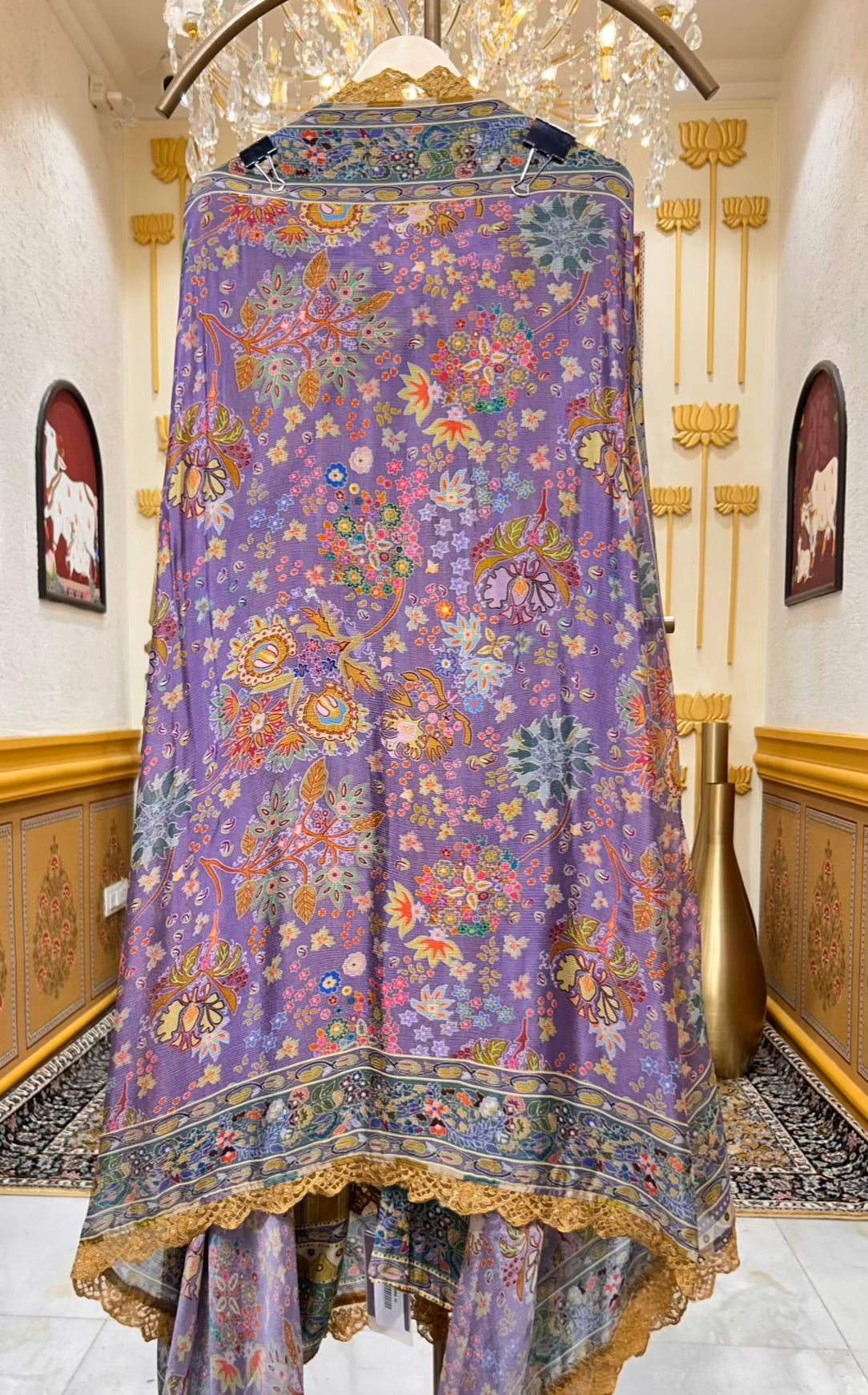 Aavira Silk Veil Suit (Mustard)