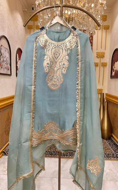 Arezya Kinari Élan Farshi Set (Blue)