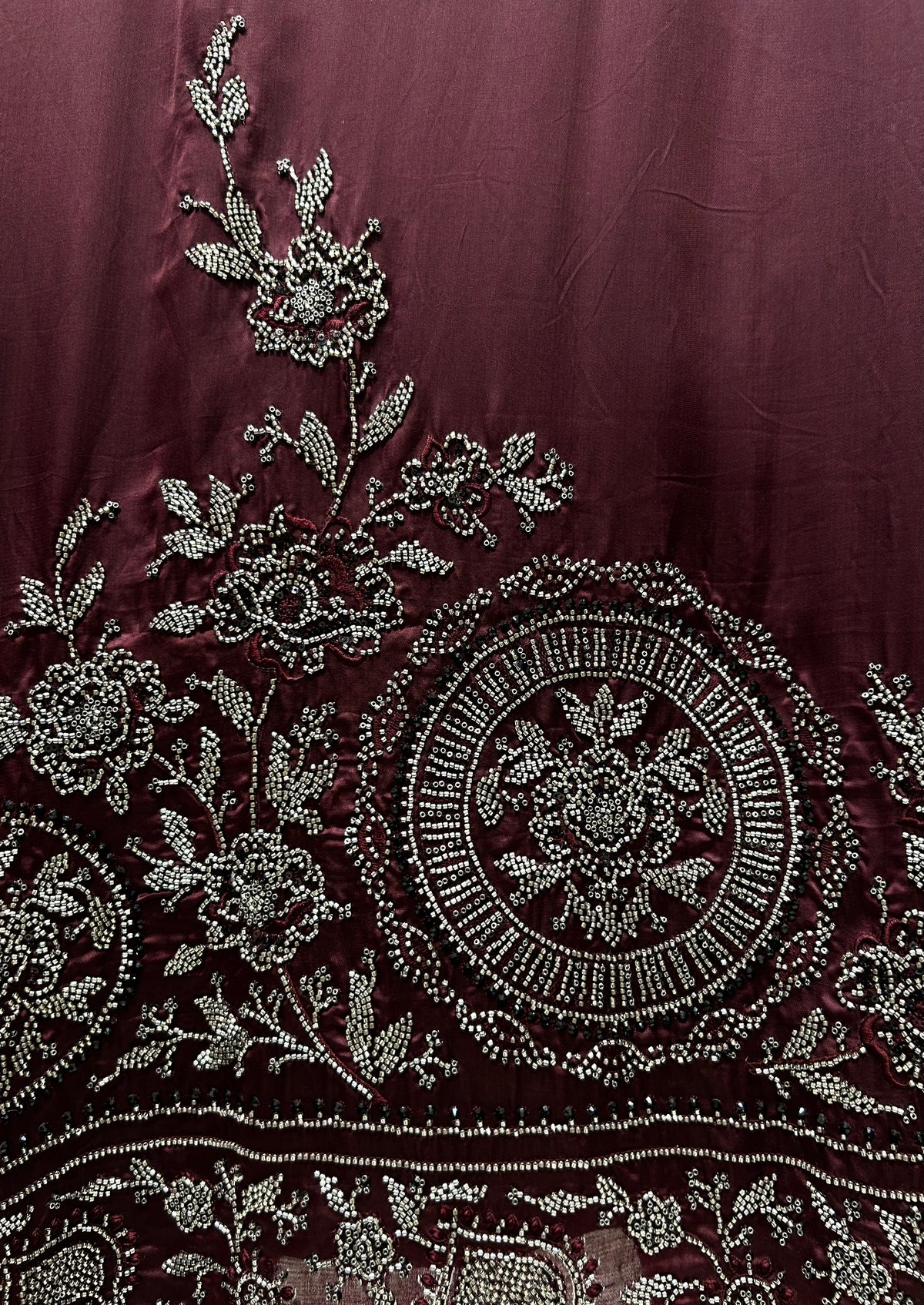 Meherafshan Crepe Suit