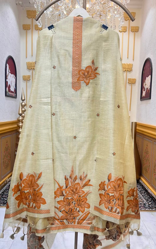 Ishvani Linen Suit (Yellow)