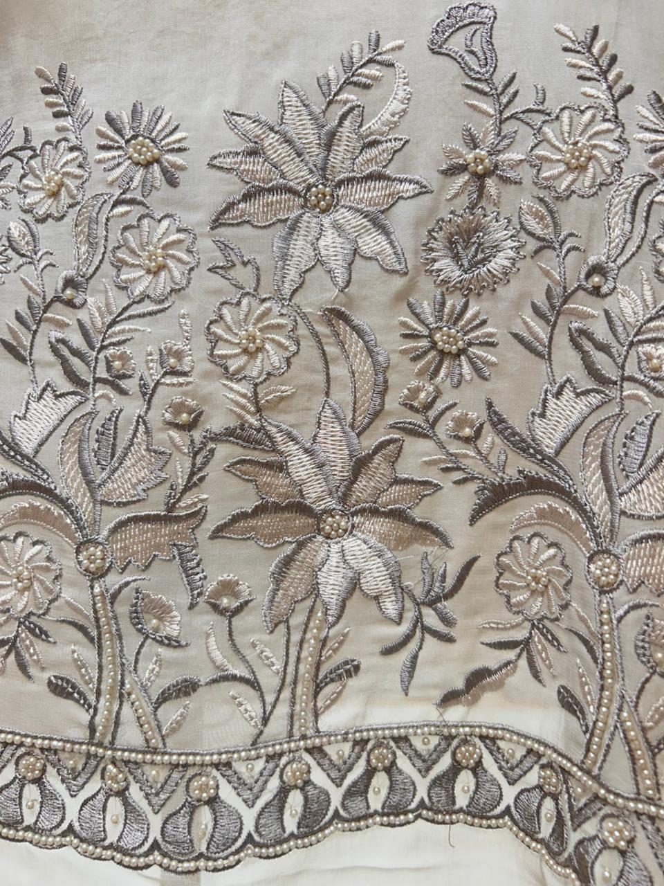 Aevora Pearlthread Organza Suit