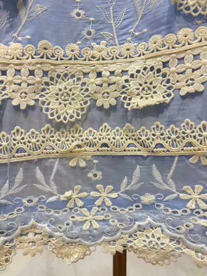 Roselle Crochet Chanderi Suit