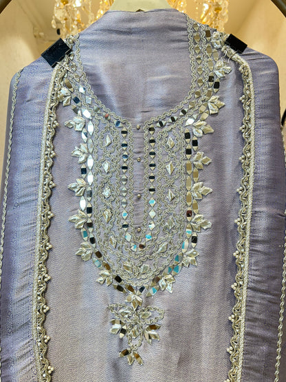 Itrza Brocade Silk Suit