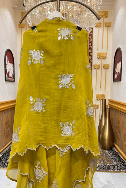 Zarvika Zari Phool Suit (Mustard)