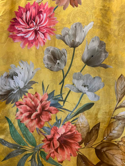 Serizaa Printed Organza Suit