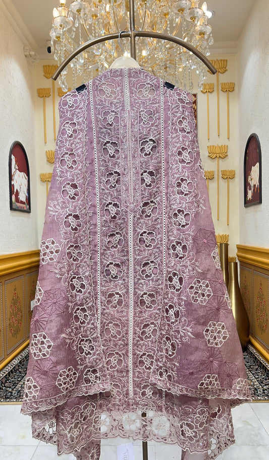 Sahira Thread & Lace Suit (Mouse)