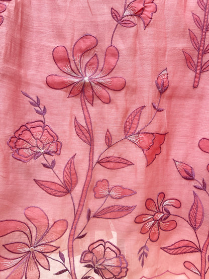 Saanvi Appliqué Grace Suit (Light Pink)