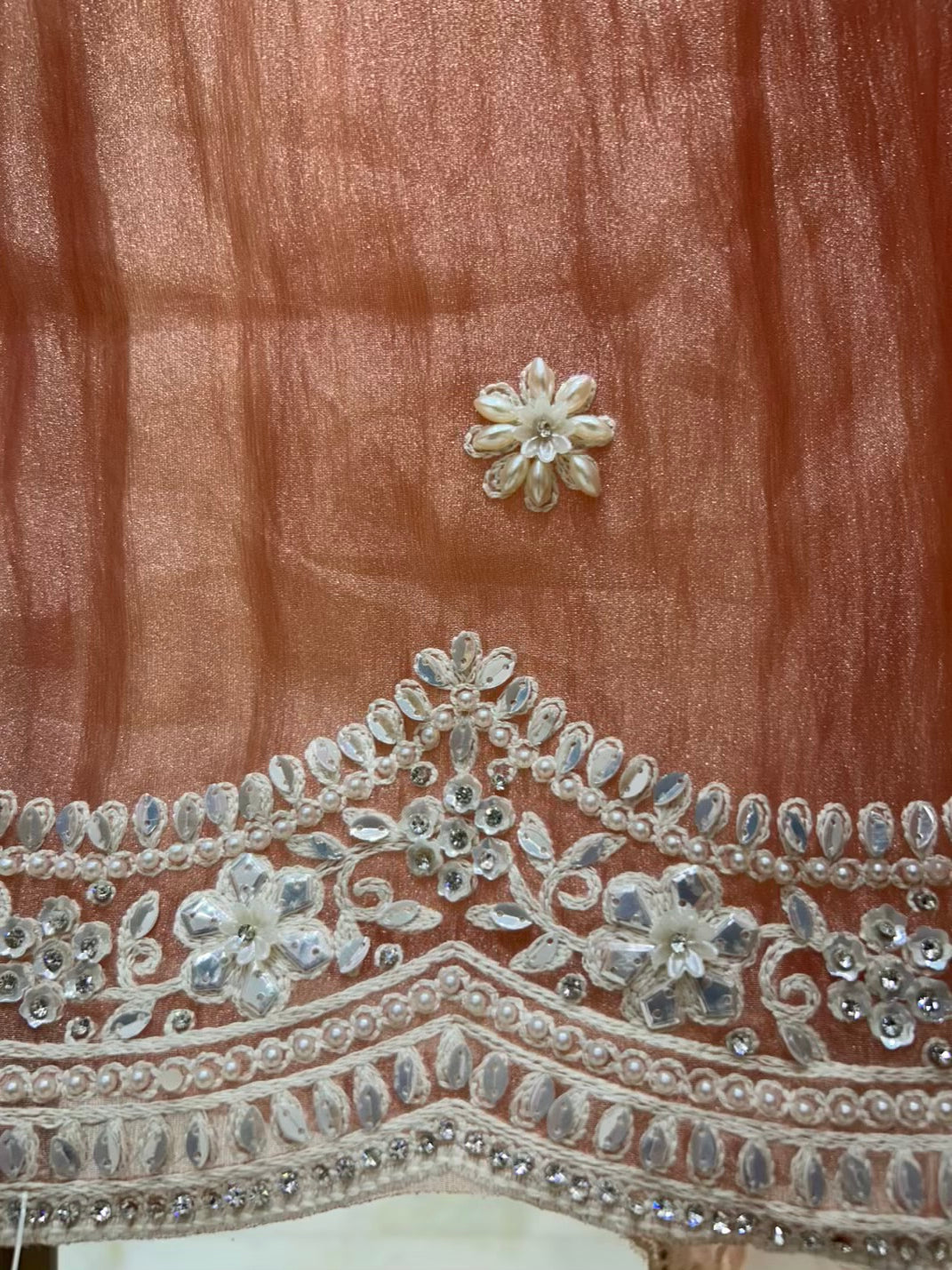 Naayra Karigari Élan Suit (Peach)