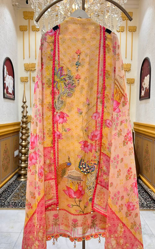 Rivya Organza Bloom Suit