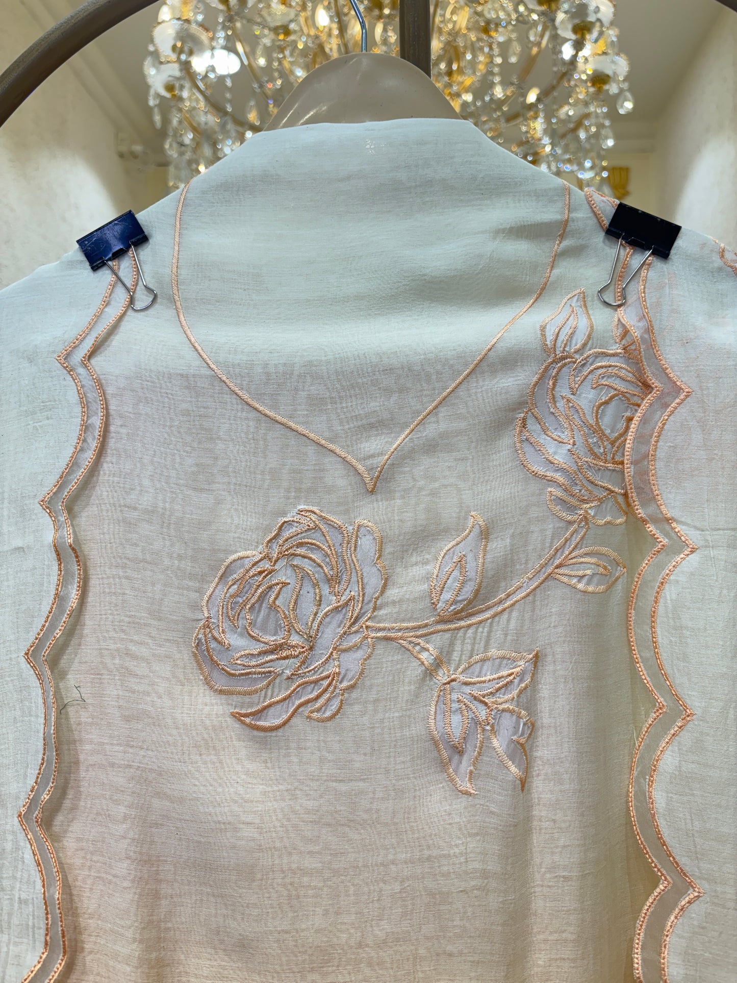 Aabira Appliqué Chanderi Suit